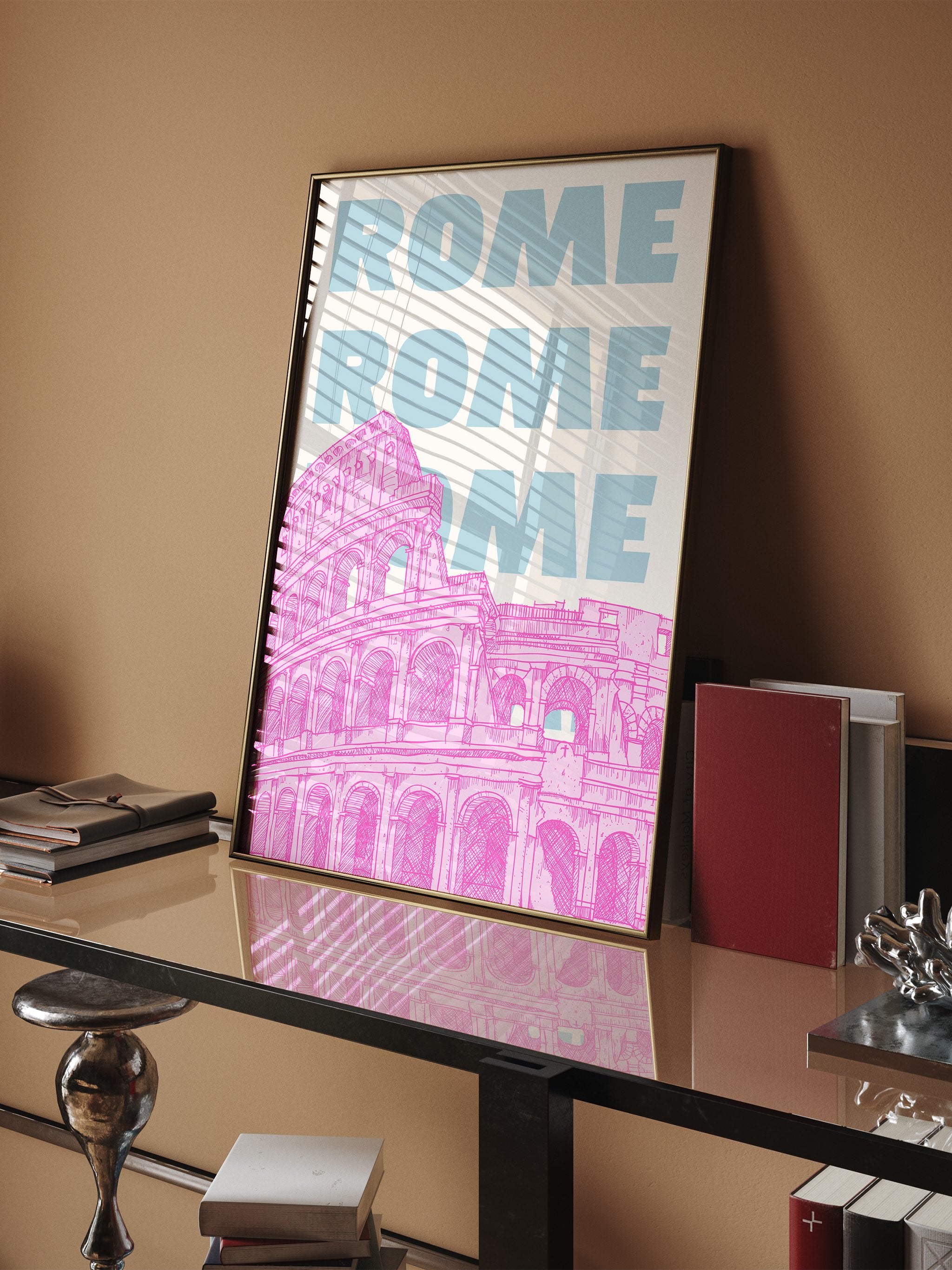 Rome Colosseum-psoter-wall_art-decor-The Poster Square