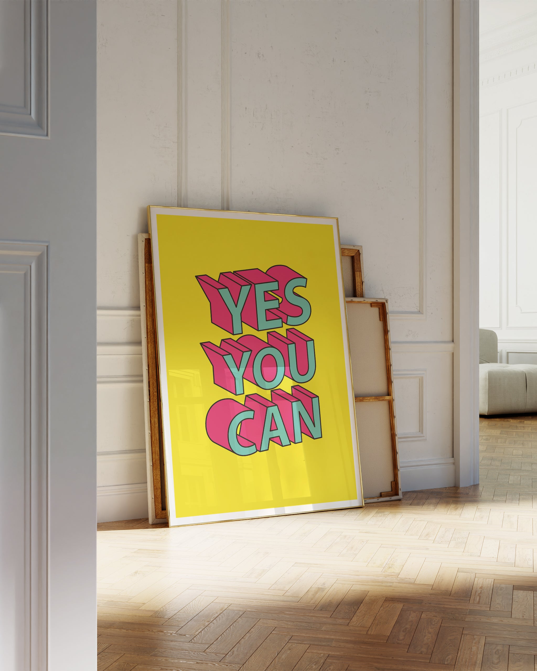 Yes You Can-psoter-wall_art-decor-The Poster Square