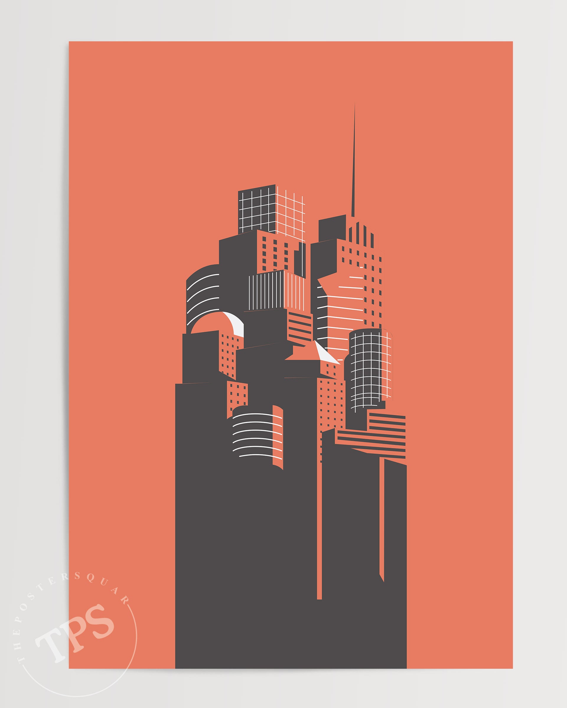 Silhouette City The Poster Square