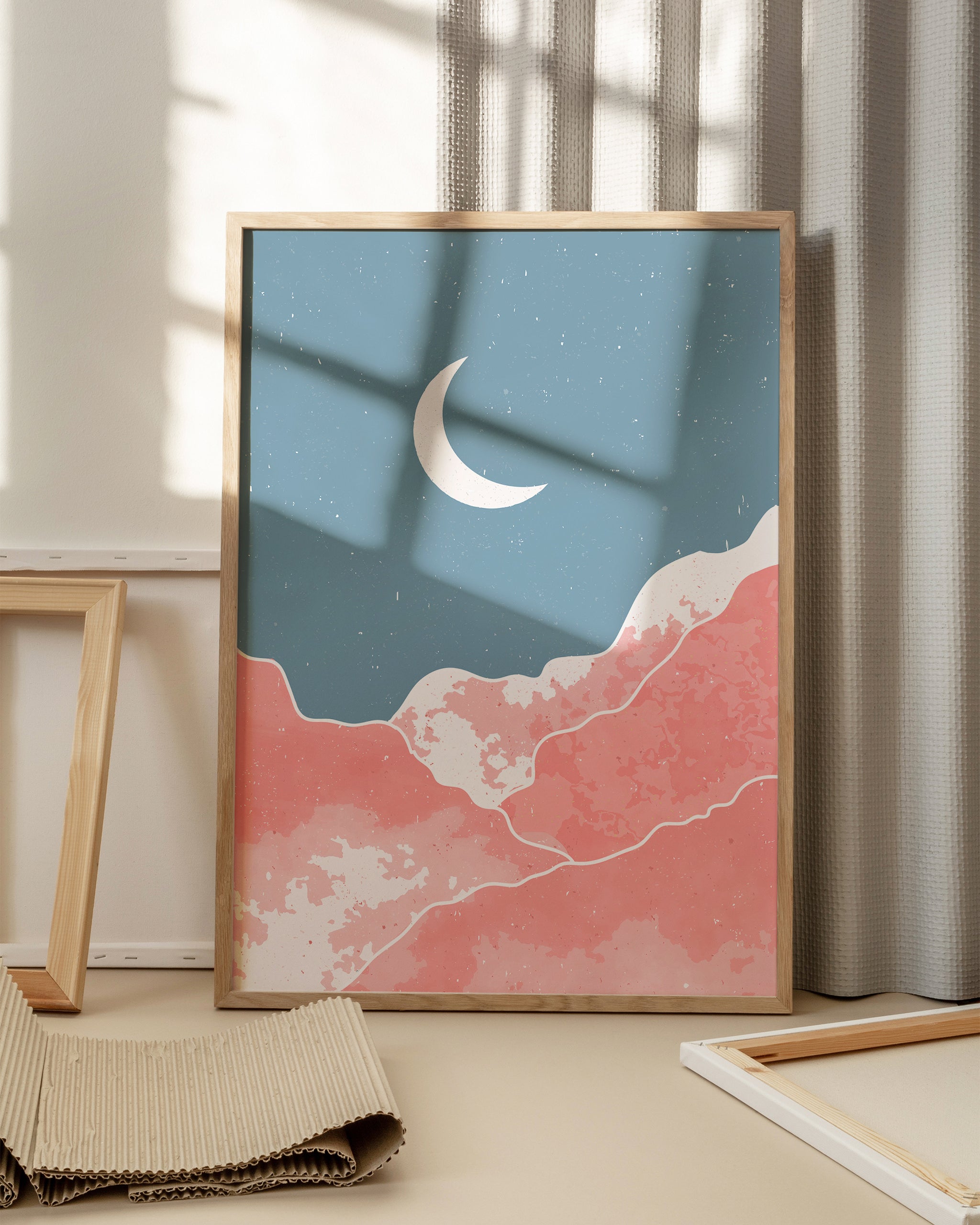 Moonlit Peaks-psoter-wall_art-decor-The Poster Square