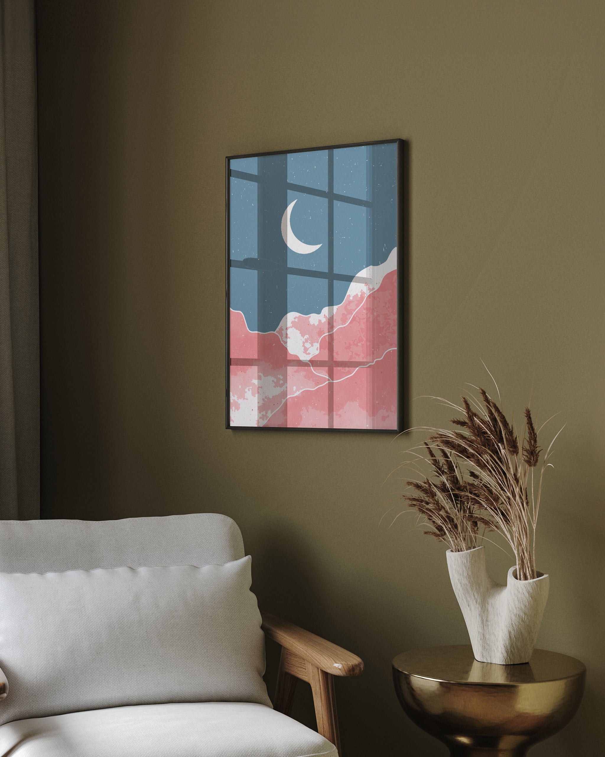 Moonlit Peaks-psoter-wall_art-decor-The Poster Square
