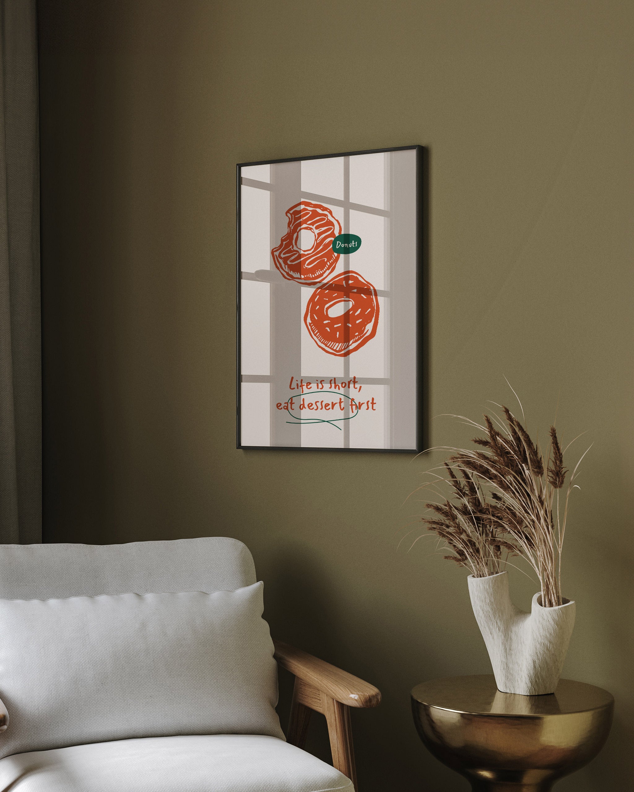 Dessert First, Questions Later-psoter-wall_art-decor-The Poster Square