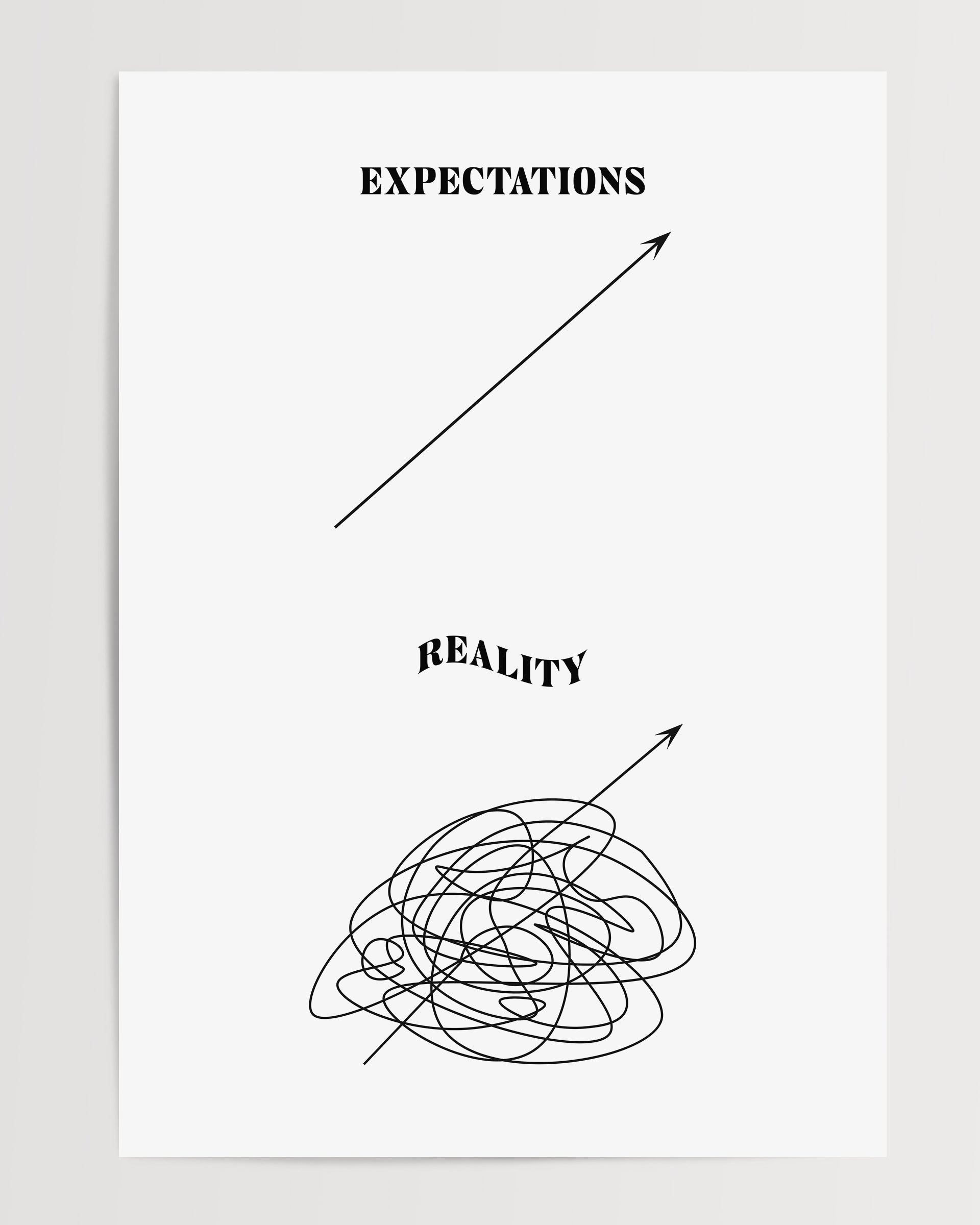 Expectation Vs Reality - Therapy The Poster Square