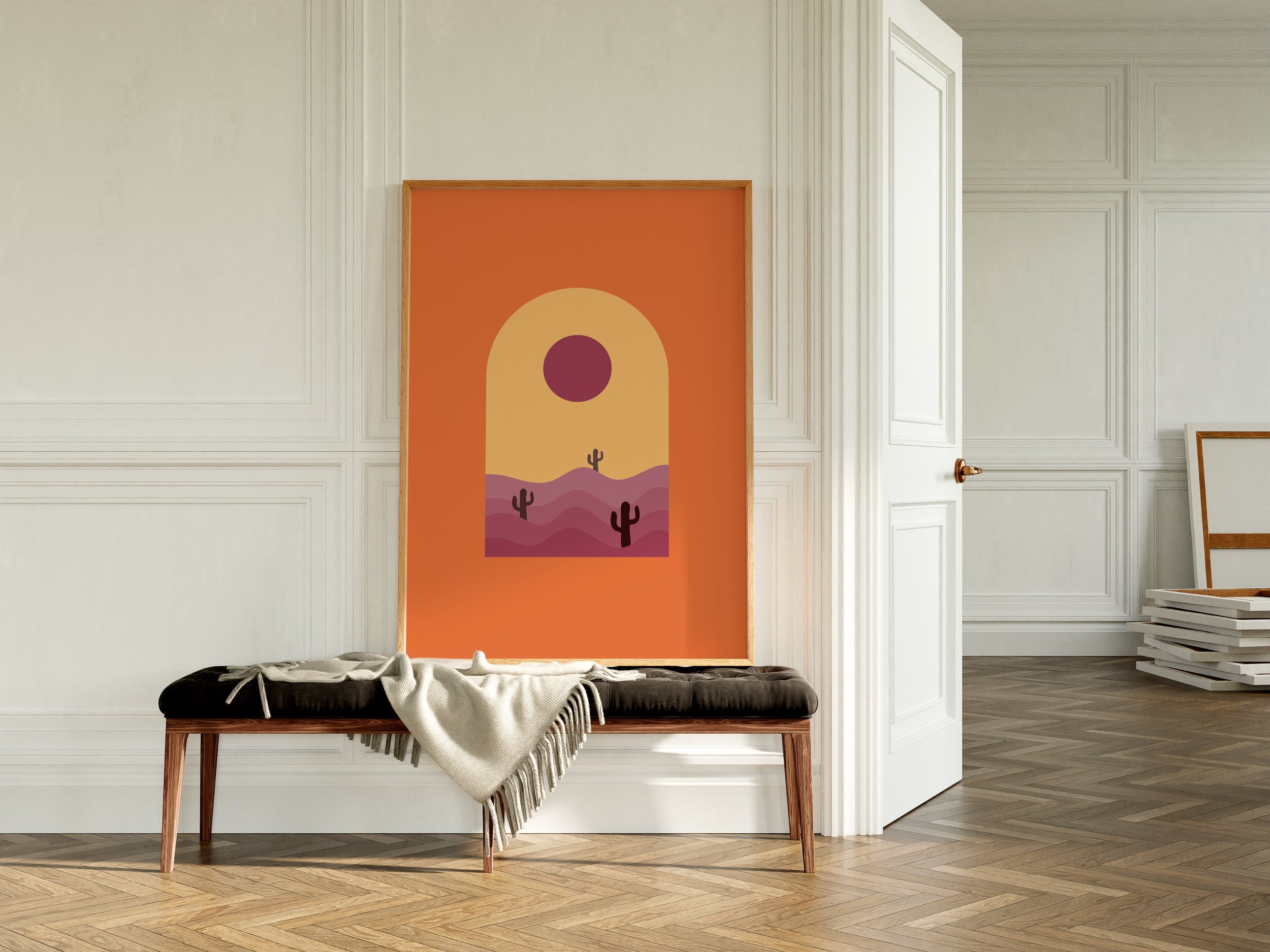 Minimalist Sunset The Poster Square