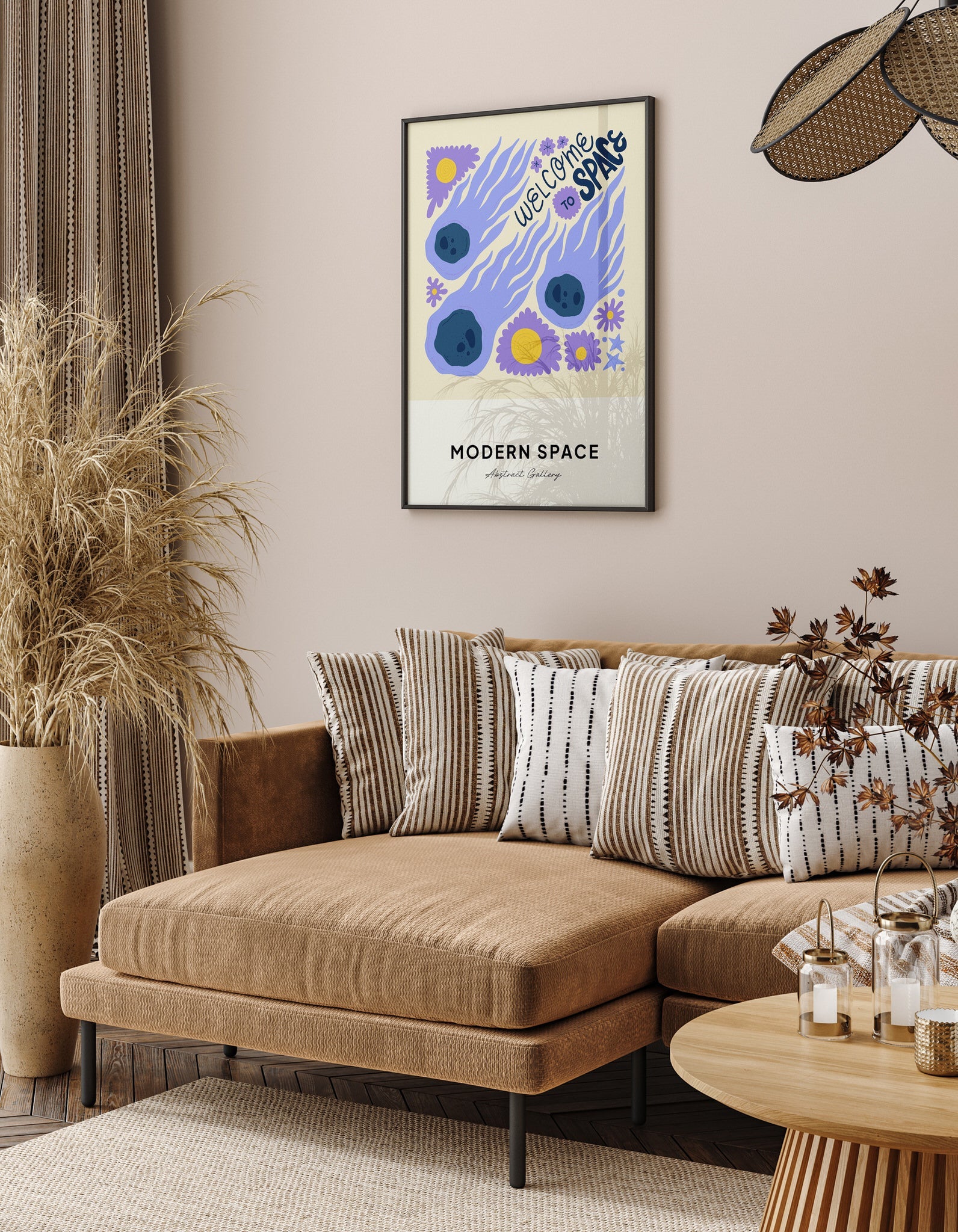 Space Illustration N5 The Poster Square