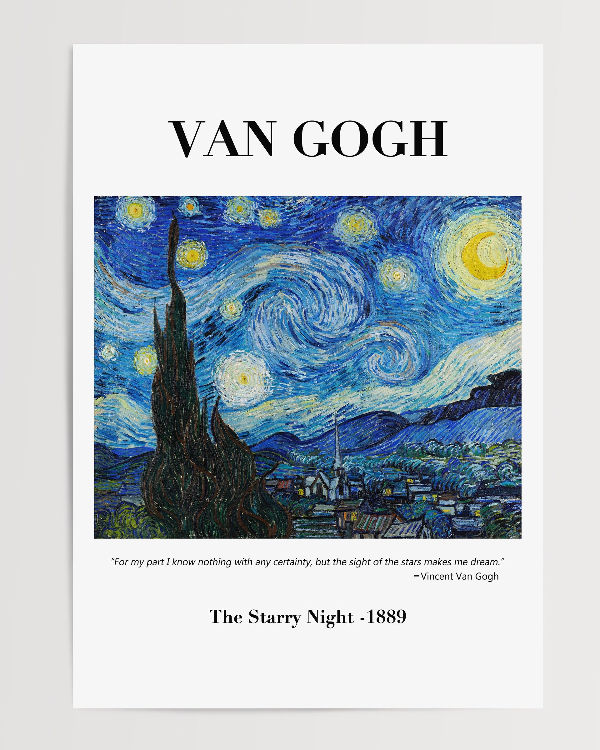 The Starry Night (1889) The Poster Square