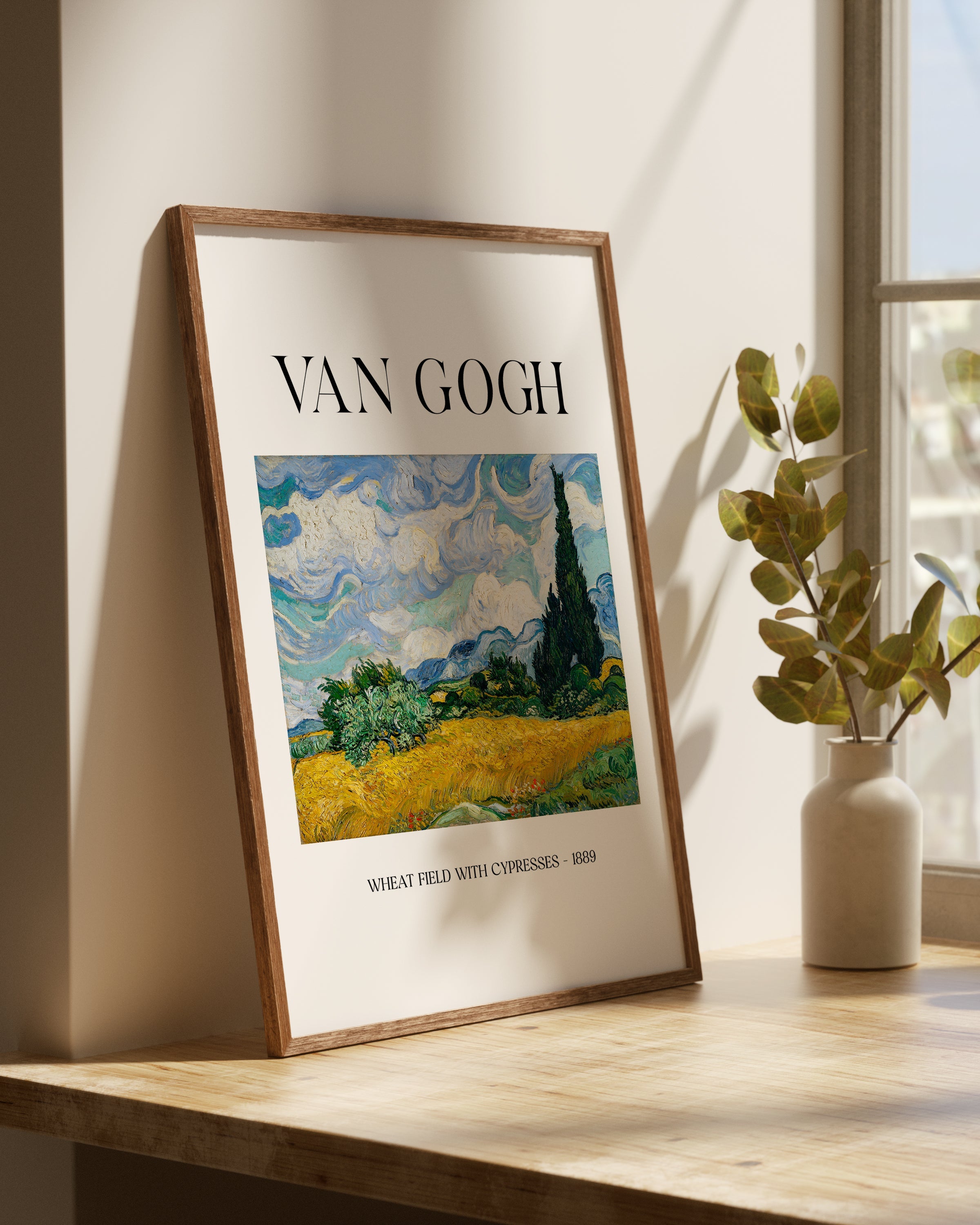 Wheat Field with Cypresses (1889) The Poster Square