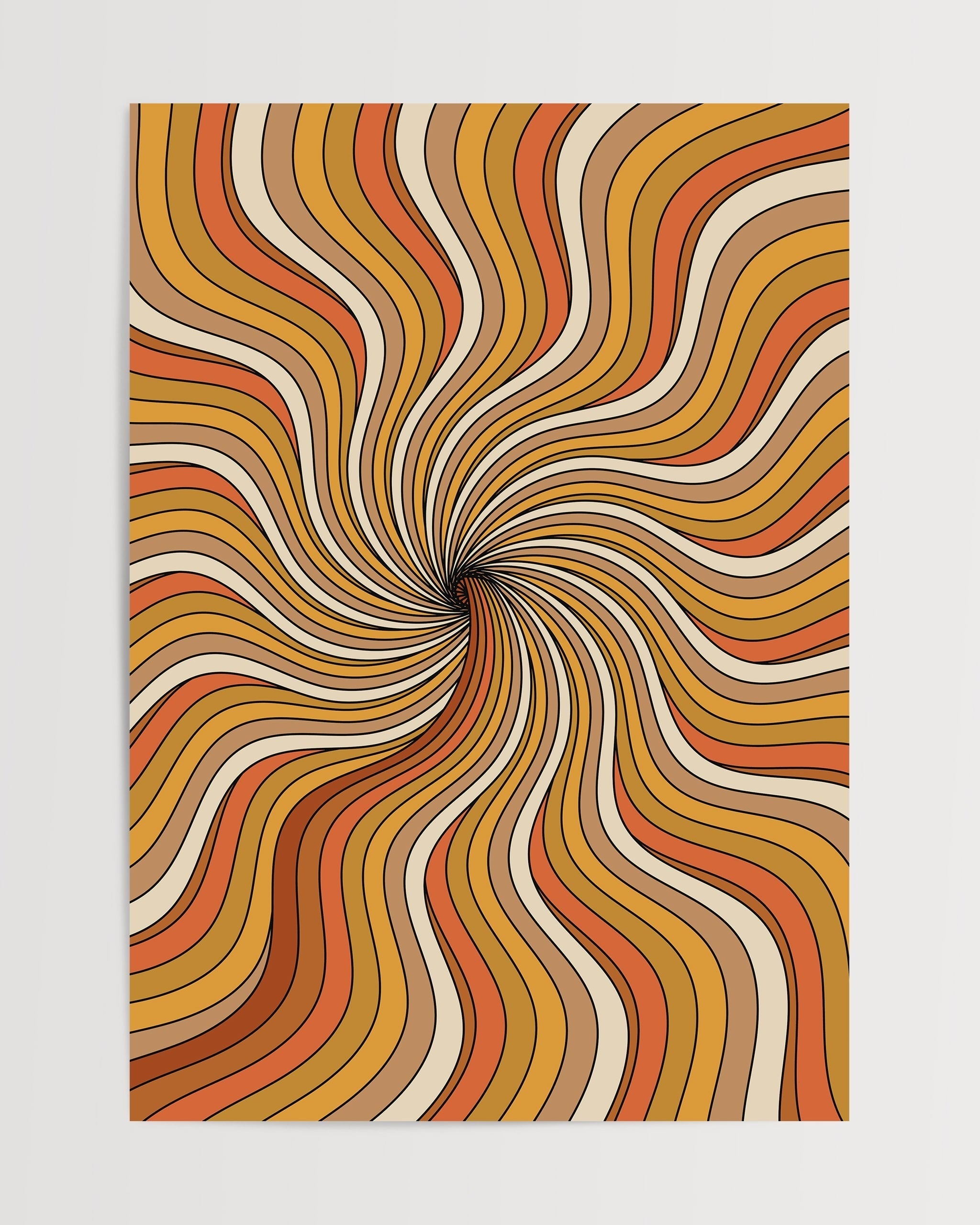 Amber Vortex-psoter-wall_art-decor-The Poster Square