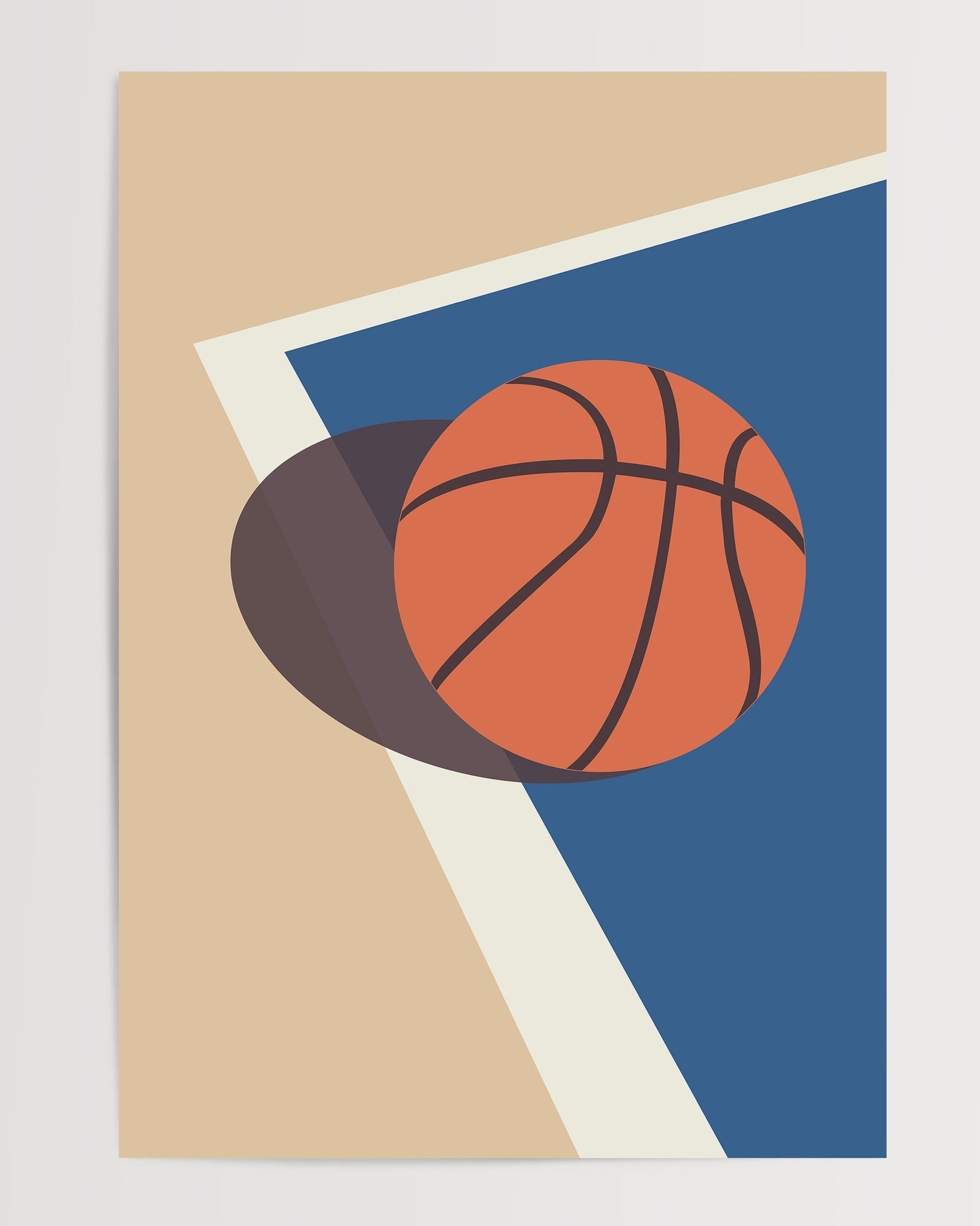 Basketball Illustration-psoter-wall_art-decor-The Poster Square
